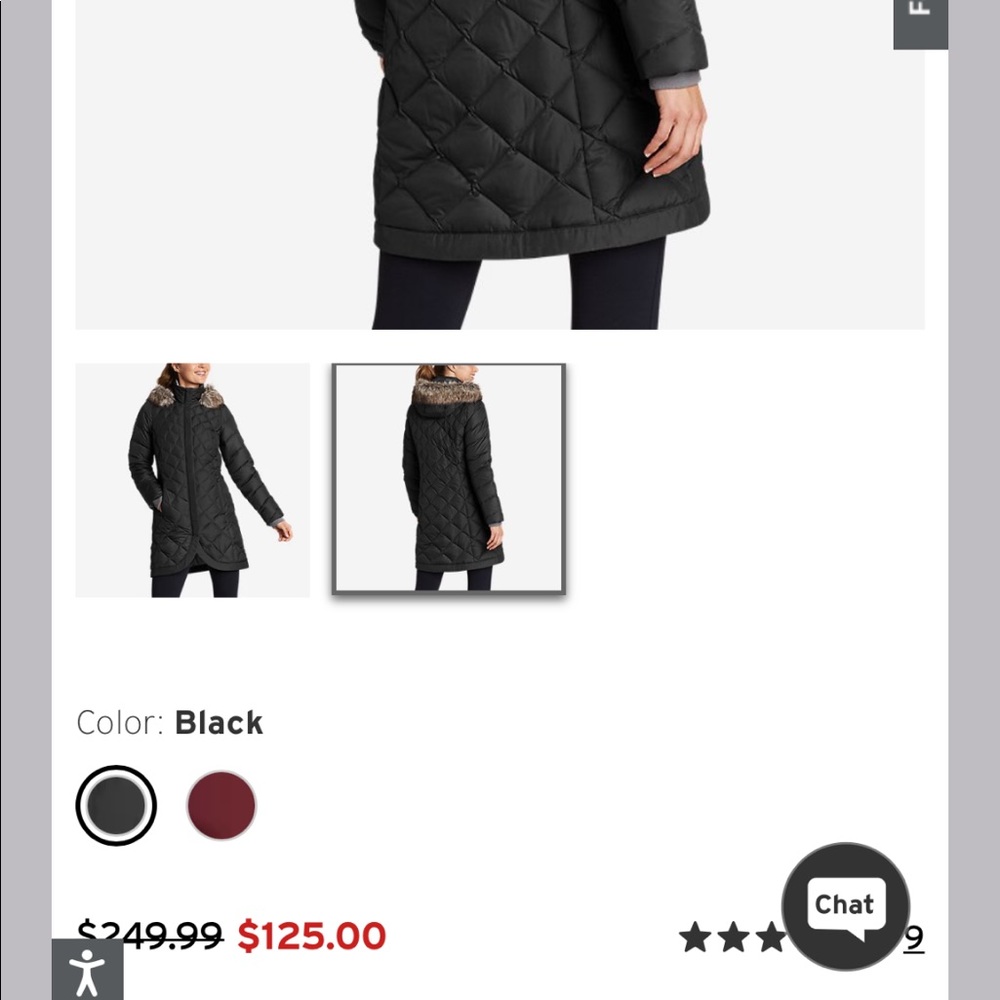 Eddie Bauer jacket originally $125 very gently used!